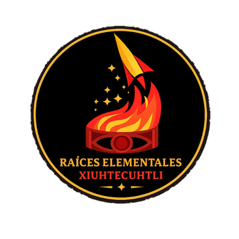 Logo Raices Elementales- Xiuhtecuhtli